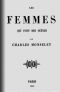 [Gutenberg 63543] • Les femmes qui font des scènes